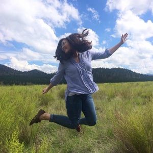 JCREW tunic top popover